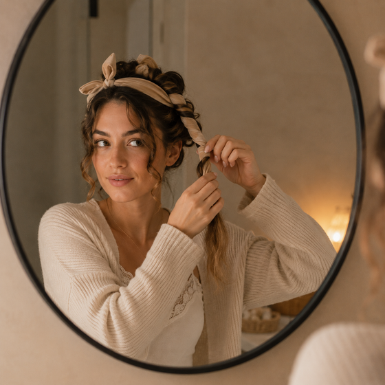 Vous enroulez, mèche par mèche