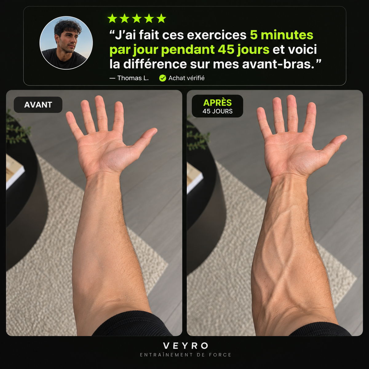VEYRO — Boule d'entraînement avant-bras