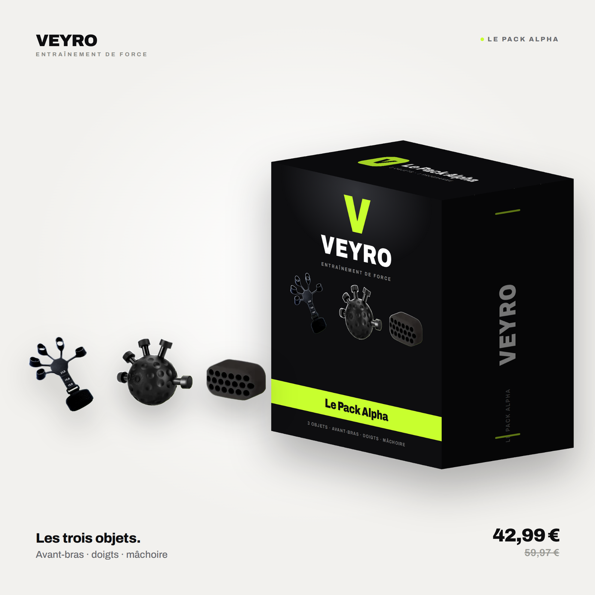 Le Pack Alpha VEYRO dans son emballage
